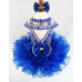 Infant/toddler/baby/children/kids Girl's glitz Pageant evening/prom Dress/clothing G225(Royal Blue)